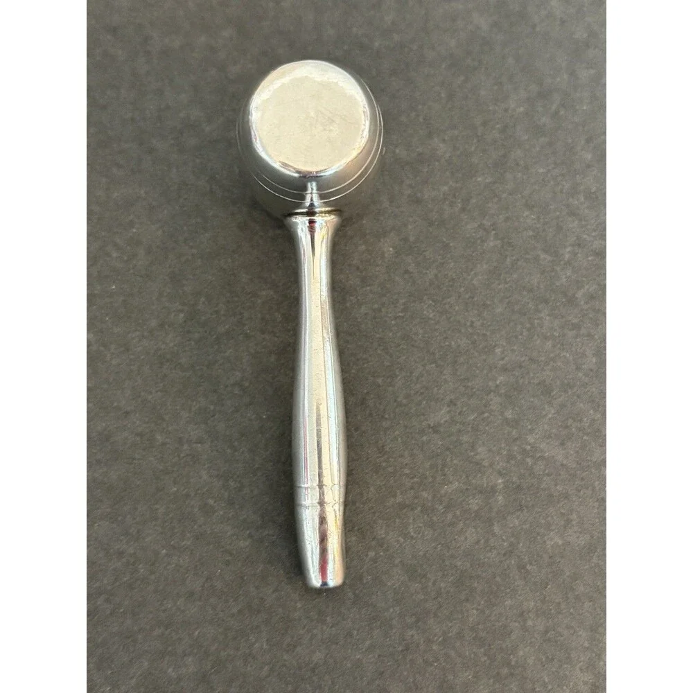 Vintage Webster Sterling Silver Baby Rattle Gavel